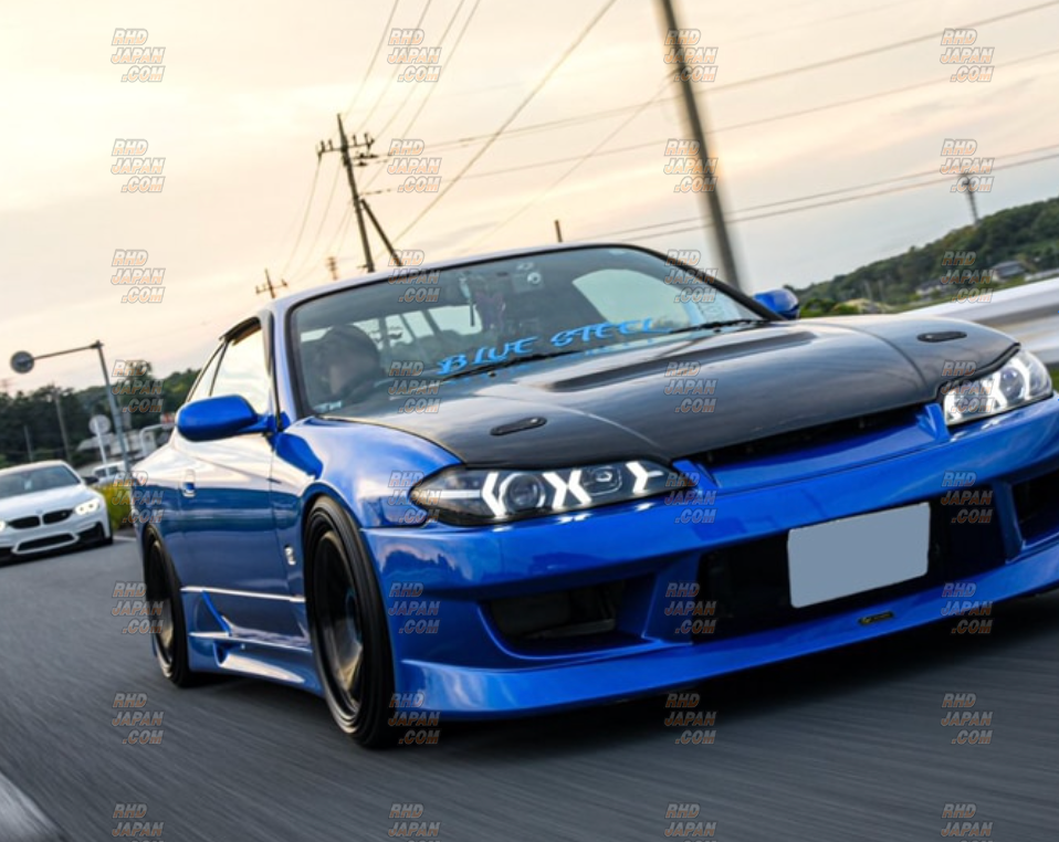 78 Works Full LED Headlight Set Version 5 Black - S15